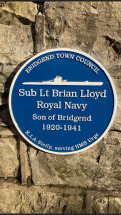Blue Plaque Unveiled for Sub Lt Brian Lloyd